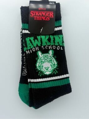 Netflix Stranger Things Hawkins High School Tigers Crew Socks Spirit Halloween